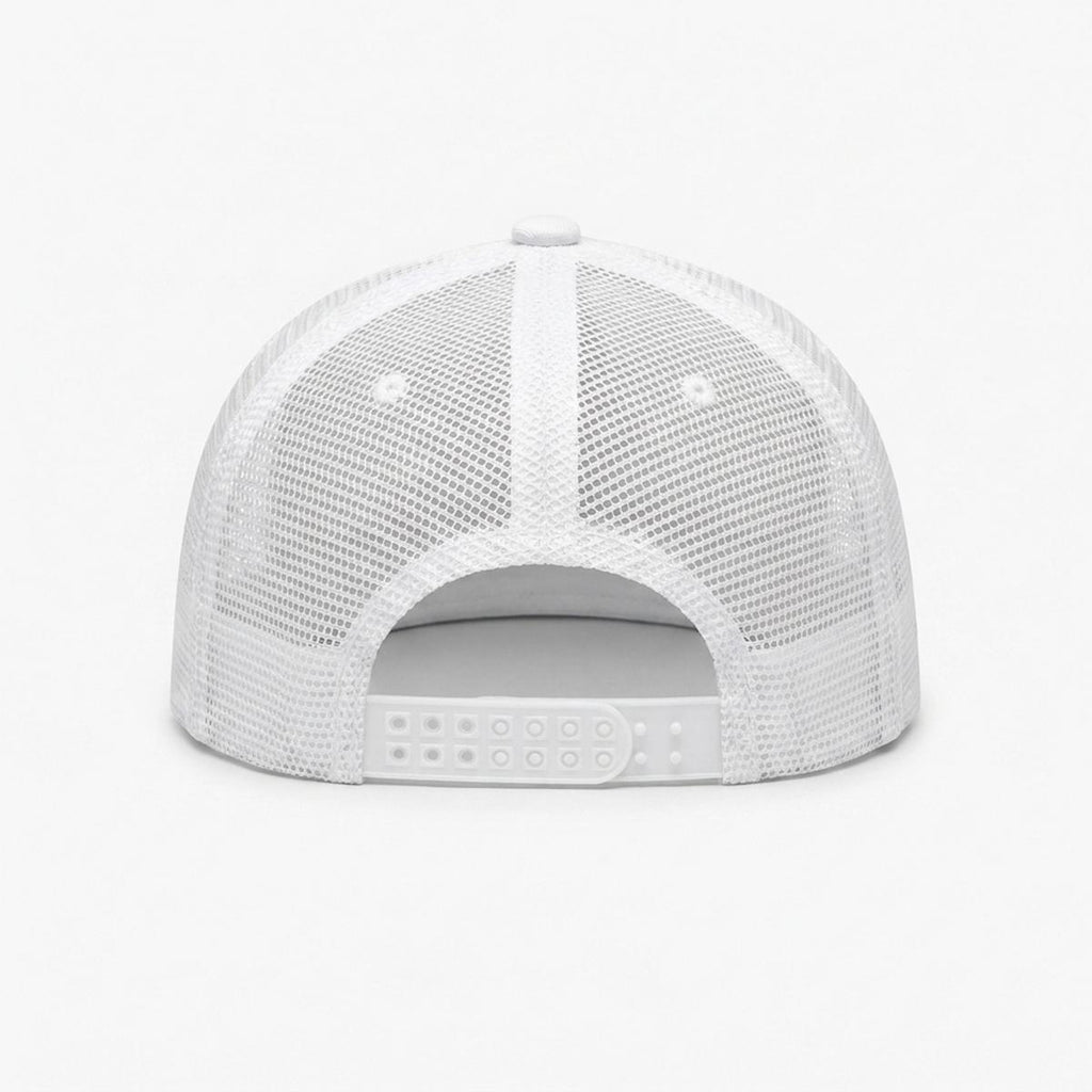 Embroidery Flat-Brim Mesh Cap
